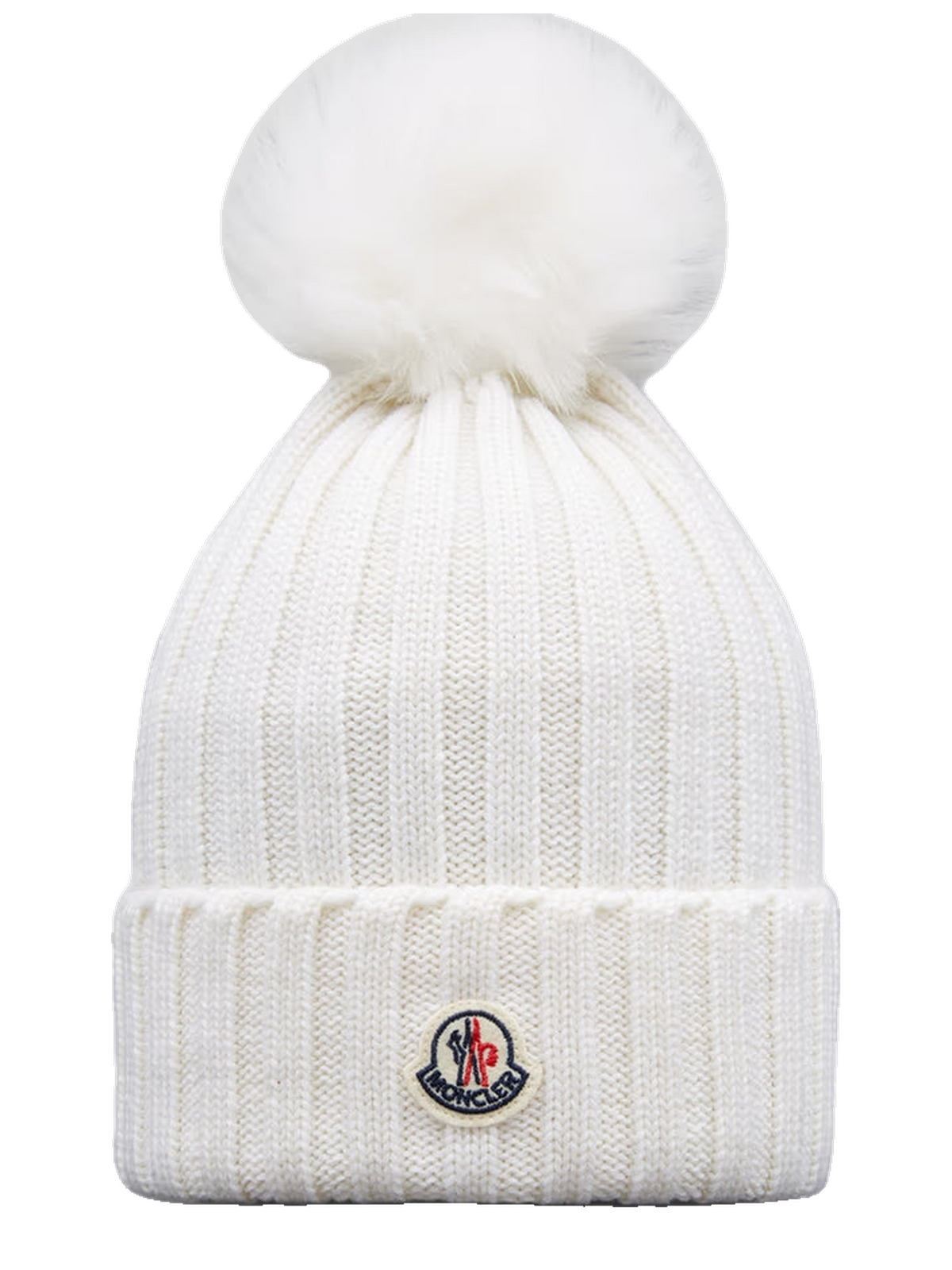 Bonnet à pompon Blanc — WINTER CLUB