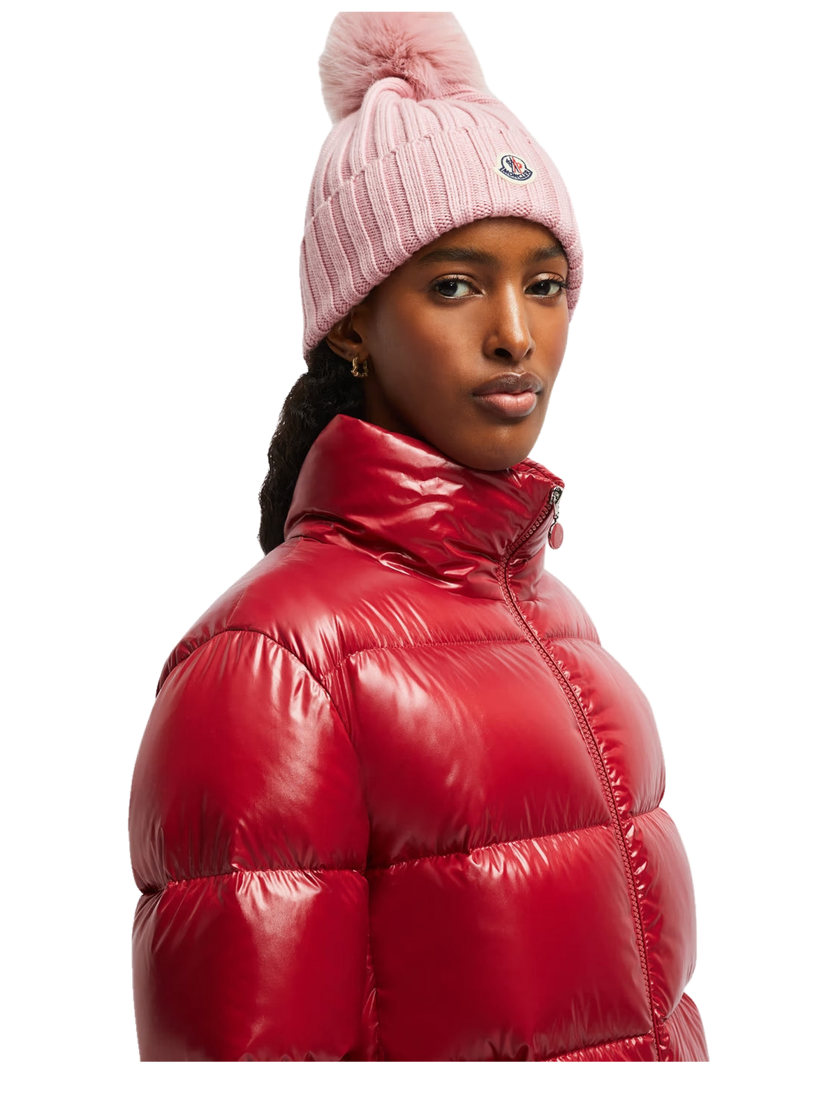 Bonnet à pompon Rose — WINTER CLUB
